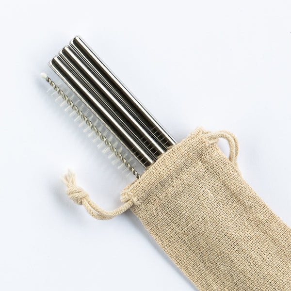 Toronto Eco Straw Bundle Stainless Steel Straws Propeller Coffee