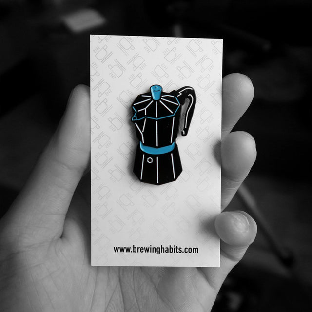 Brewing Habits Enamel Pins