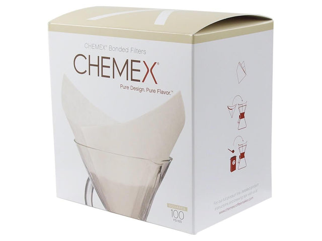 Chemex White Squares Coffee Filters 100pc Sub